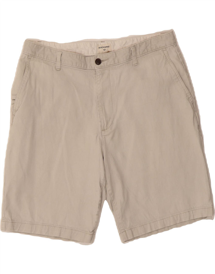 DOCKERS Mens Chino Shorts  W34 Large  Grey Cotton Vintage Dockers and Second-Hand Dockers from Messina Hembry 