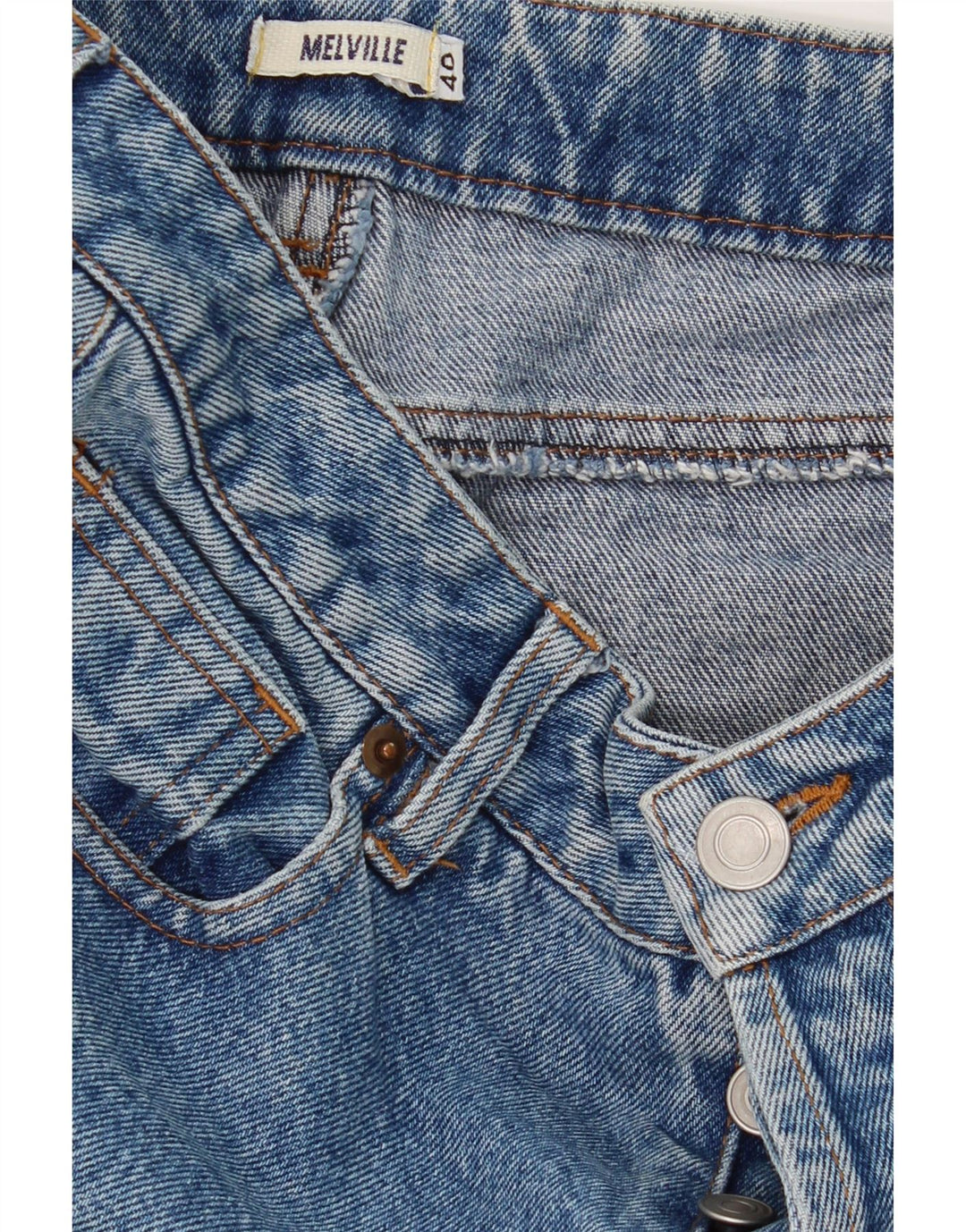 MELVILLE Womens Straight Jeans EU 40 Medium W30 L30 Blue Vintage Melville and Second-Hand Melville from Messina Hembry 