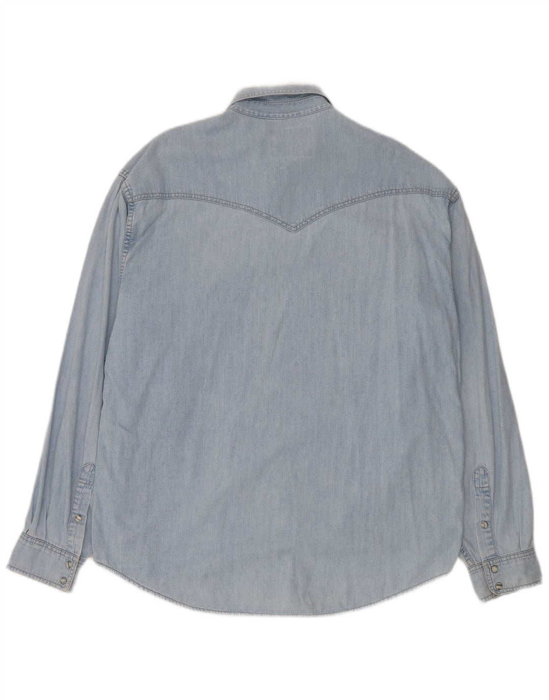 Wrangler Mens Denim Shirt XL Blue Cotton