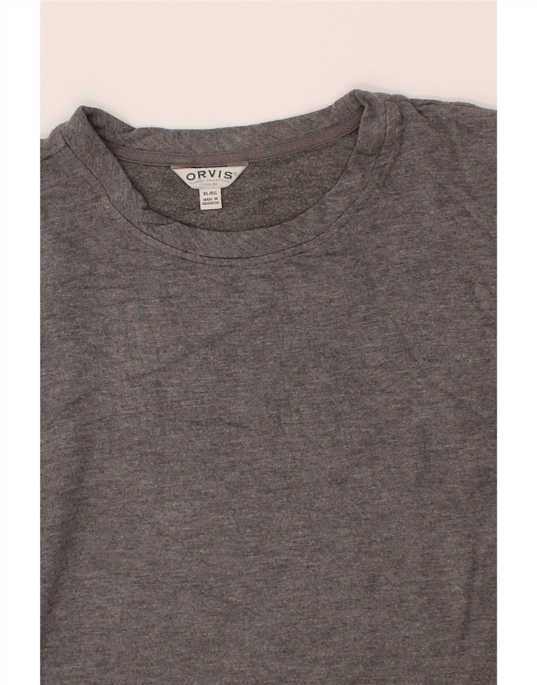 ORVIS Womens Oversized Sweatshirt Jumper UK 18 XL Grey Cotton Vintage Orvis and Second-Hand Orvis from Messina Hembry 