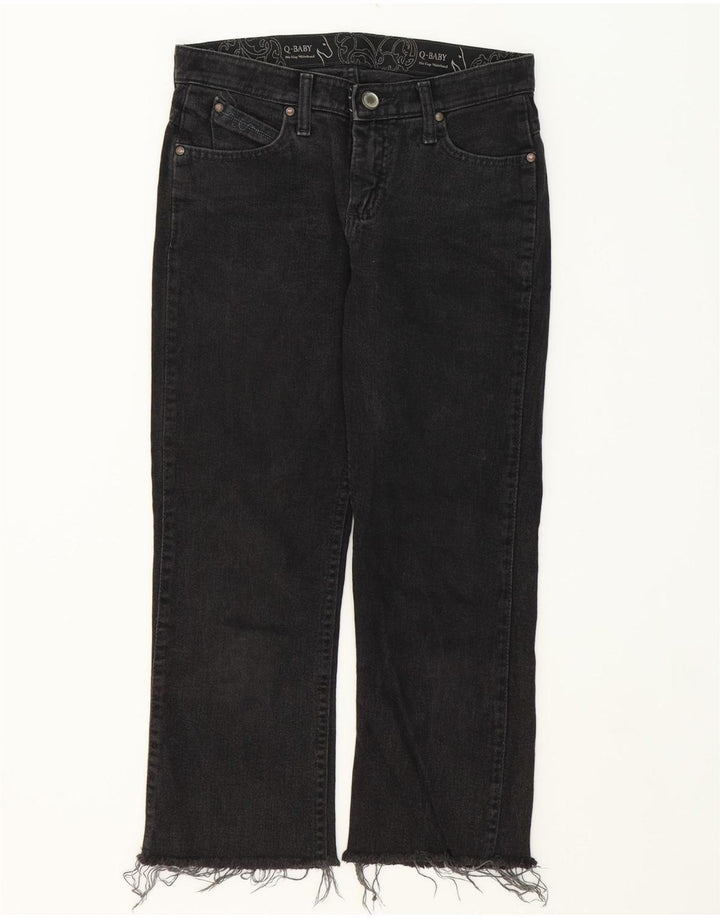 WRANGLER Womens Cropped Jeans W34 L24 Black Cotton Vintage Wrangler and Second-Hand Wrangler from Messina Hembry 