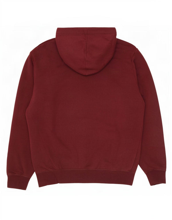 Nike Mens Graphic Hoodie Jumper Small Burgundy Cotton