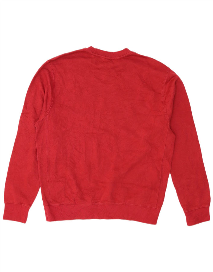 Nike Mens Sweatshirt Jumper Medium Red Cotton