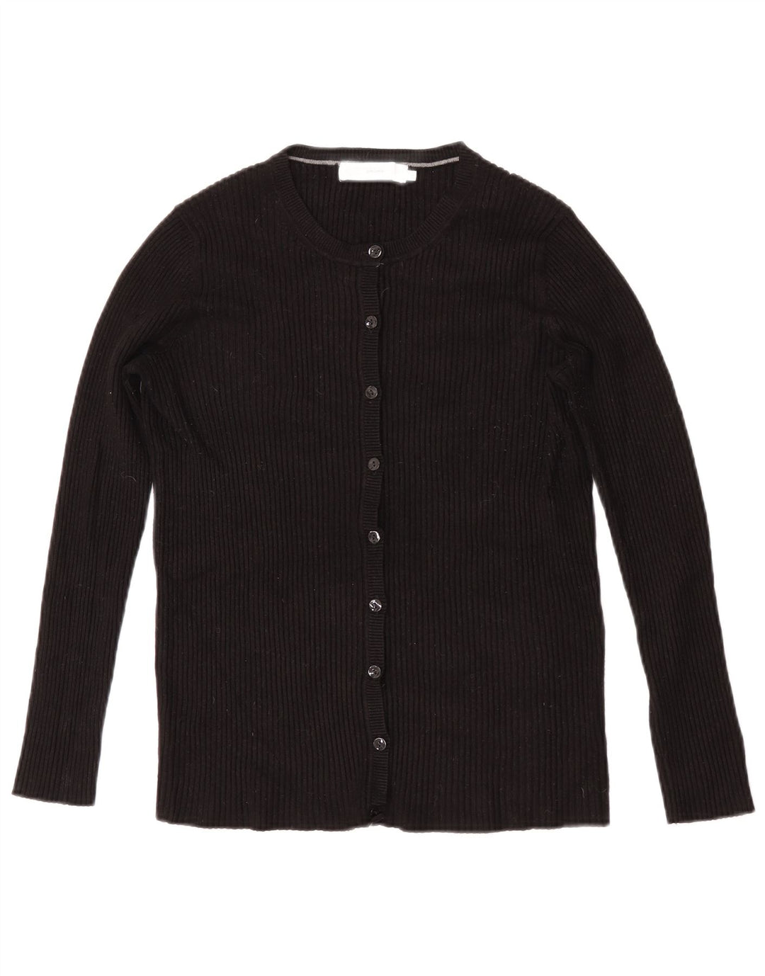 John Lewis Womens Cardigan Sweater UK 14 Medium Black Viscose
