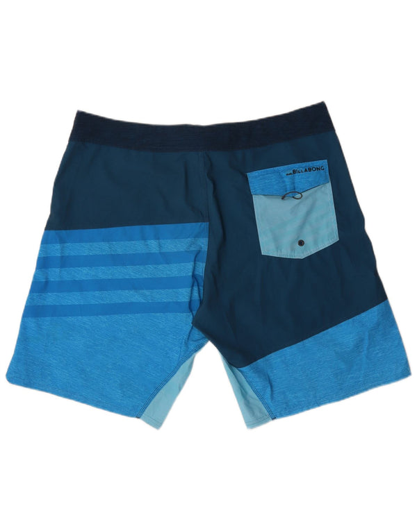 Billabong Mens Swimming Shorts XL  Blue Colourblock Polyester
