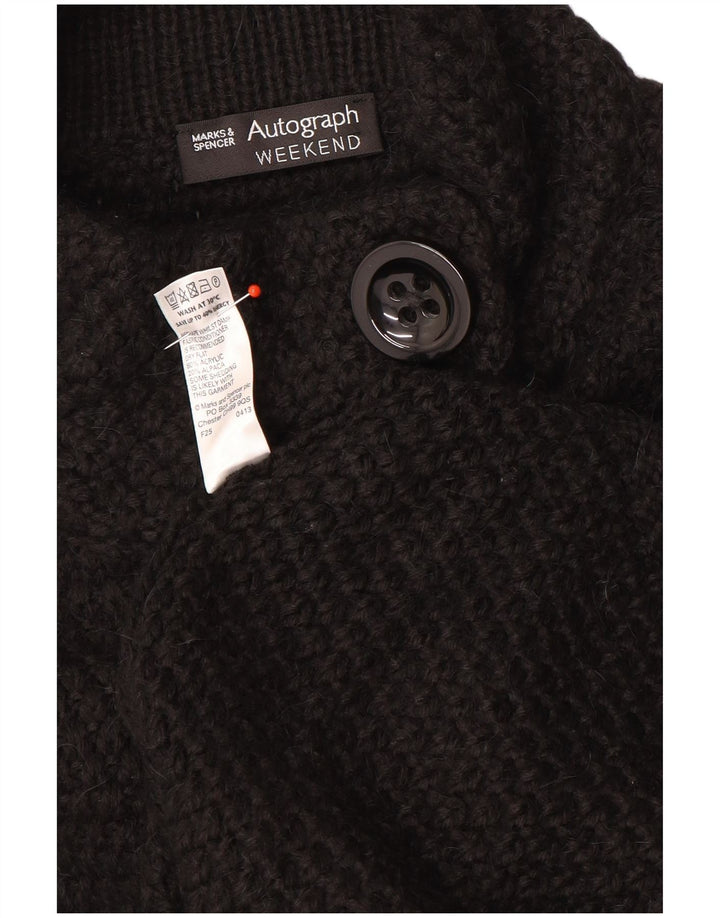Marks & Spencer Womens Autograph Cardigan Sweater UK 14 Medium Black