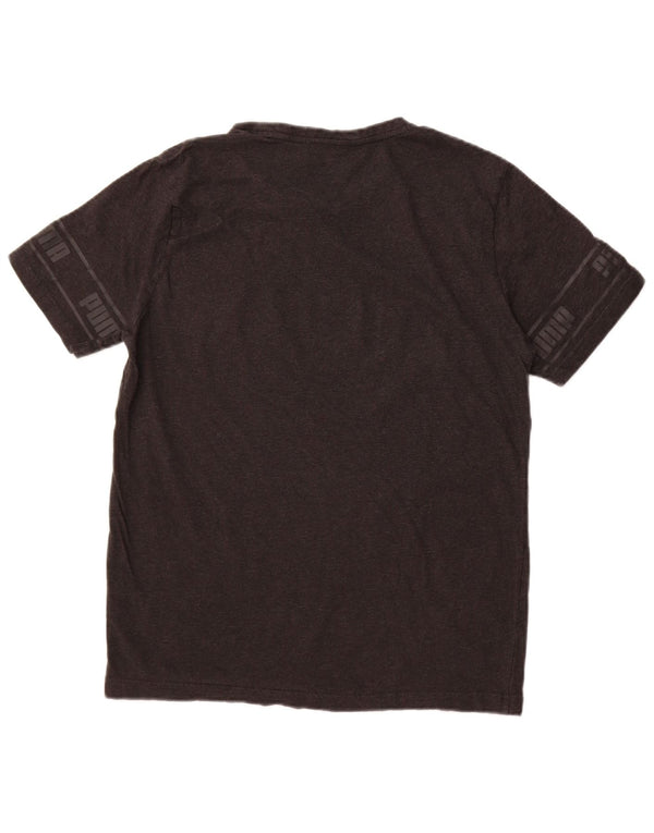 Puma Mens Graphic T-Shirt Top Large Grey Cotton