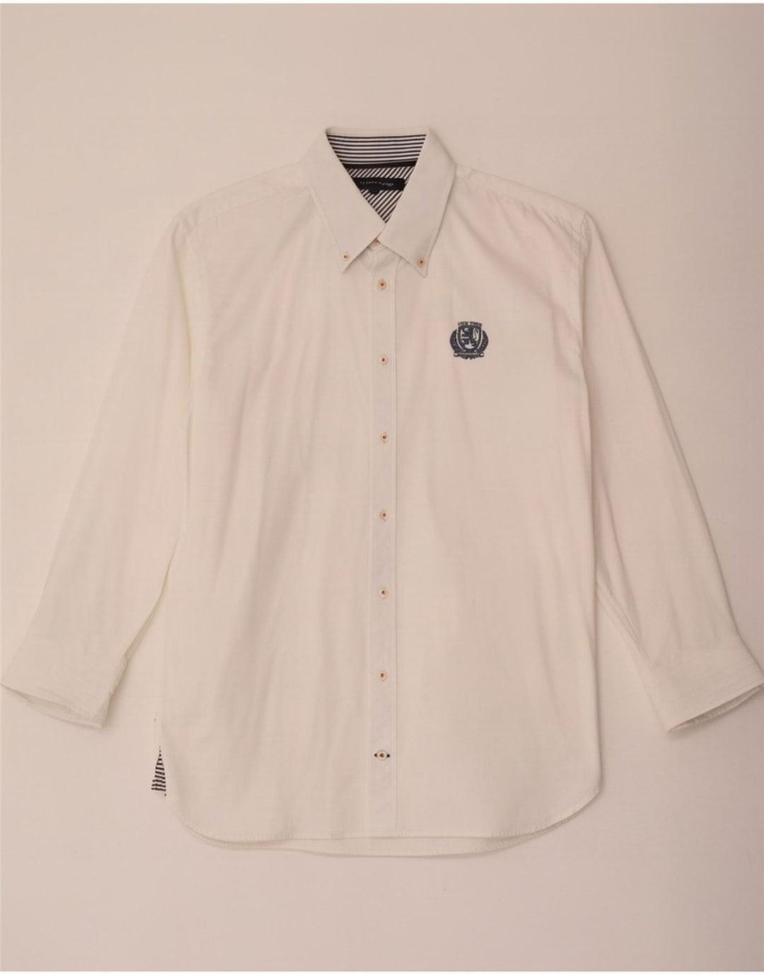 Tommy Hilfiger Mens Shirt Large White Cotton