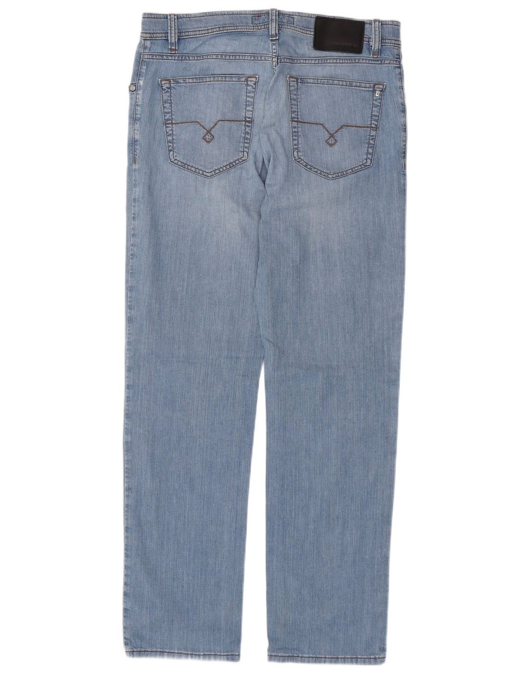 PIERRE CARDIN Mens Straight Jeans W34 L32 Blue Cotton