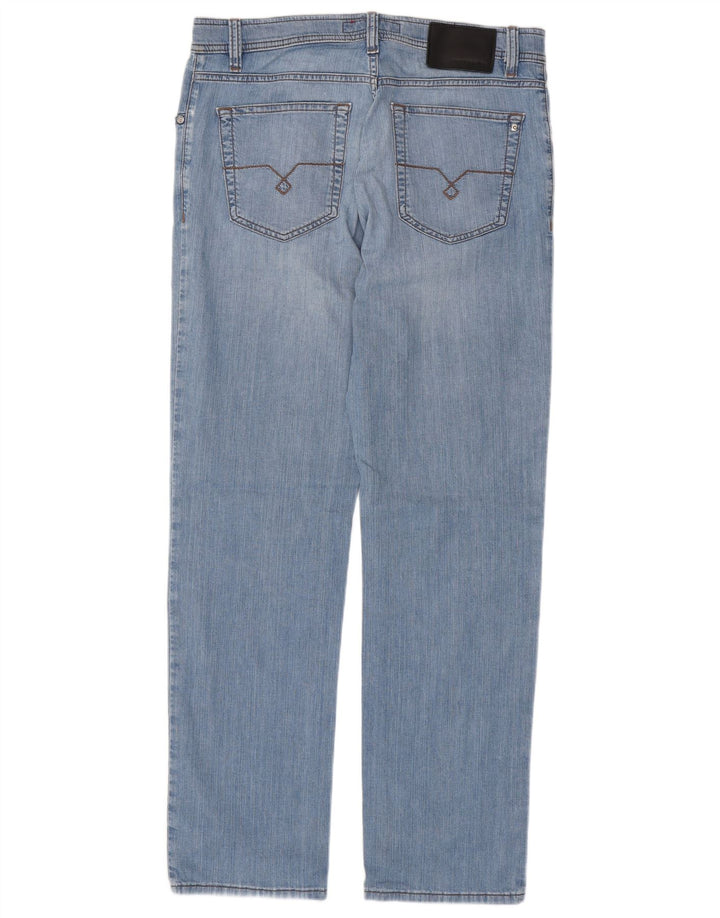 PIERRE CARDIN Mens Straight Jeans W34 L32 Blue Cotton