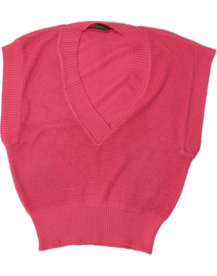 CANDA Womens Vest Tank Top EU 40 Medium Pink Acrylic Vintage Canda and Second-Hand Canda from Messina Hembry 