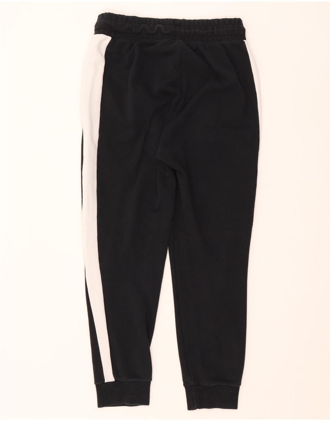 PUMA Womens Tracksuit Trousers Joggers UK 6 XS Black Colourblock Cotton