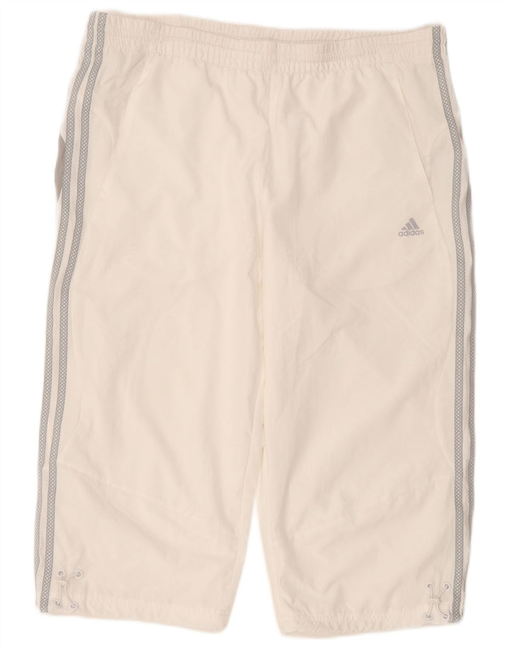 Adidas Mens Climalite Sport Shorts Large  White Polyester