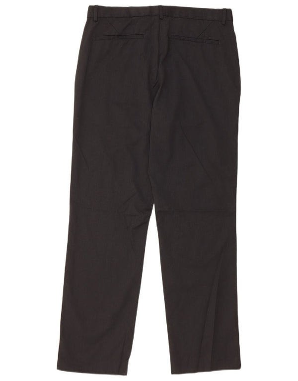 CALVIN KLEIN Mens Slim Fit Suit Trousers W32 L30 Black Polyester