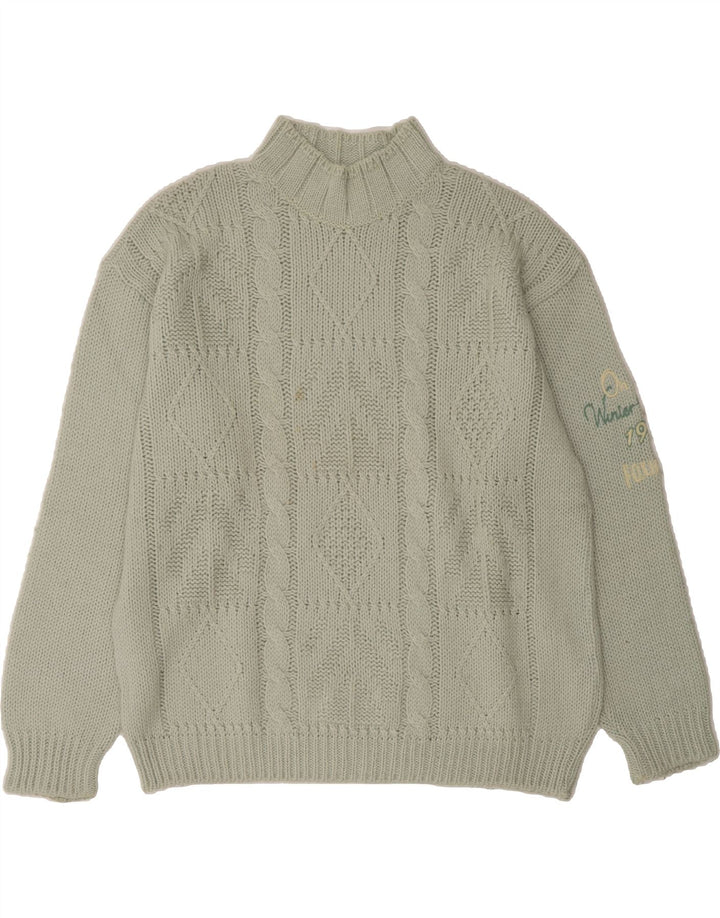 FOXHOUND Mens Graphic Turtle Neck Jumper Sweater XL Green Vintage Foxhound and Second-Hand Foxhound from Messina Hembry 