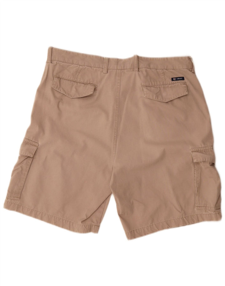 Chaps Mens Cargo Shorts W36 Large Beige Cotton