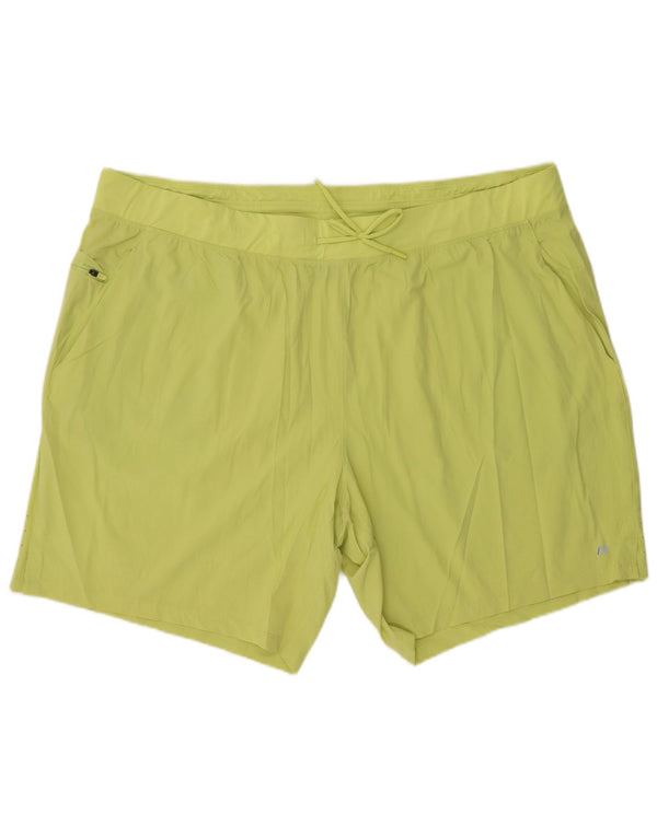 Russell Athletic Mens Sport Shorts 3XL  Yellow Polyester