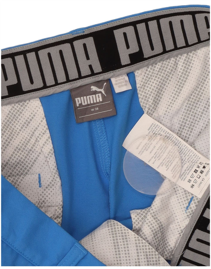 Puma Mens Chino Shorts W36 Large Blue Polyester