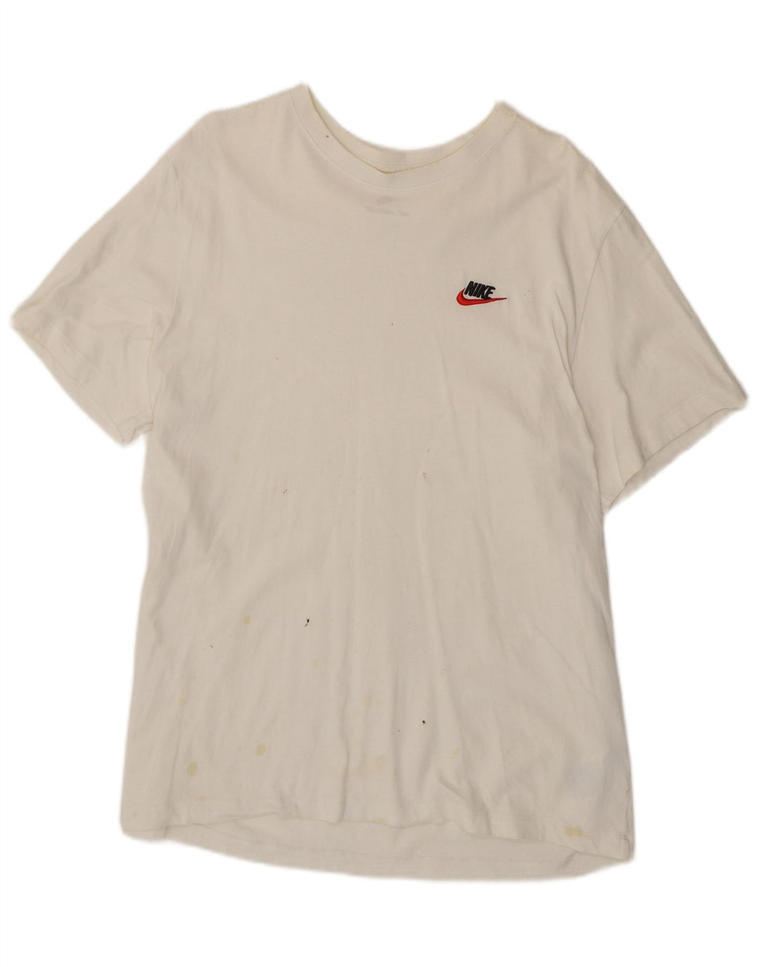 Nike Mens T-Shirt Top XL White Cotton