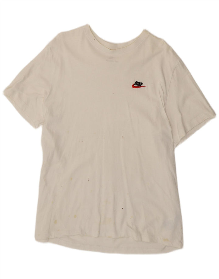 Nike Mens T-Shirt Top XL White Cotton
