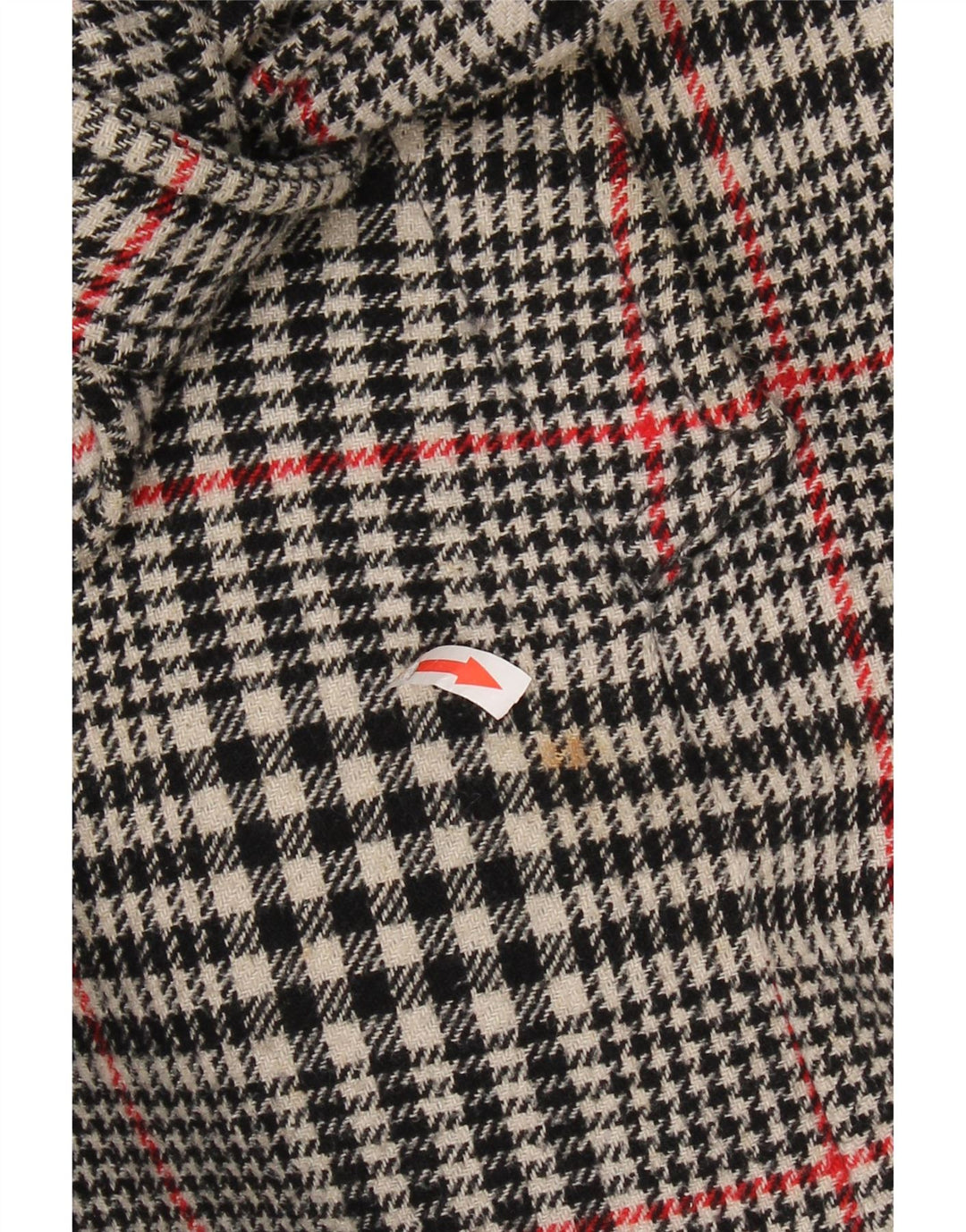Vintage Womens Double Breasted Trench Coat IT 46 Large Grey Check