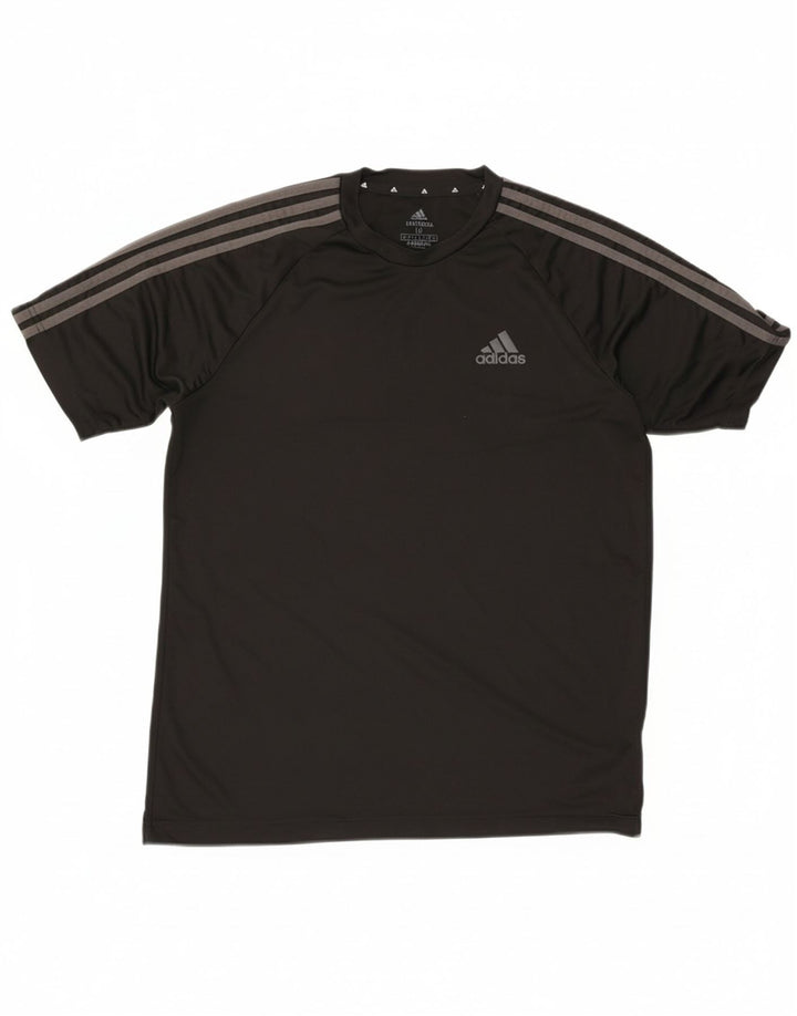 Adidas Mens Aeroready T-Shirt Top Medium Black Polyester