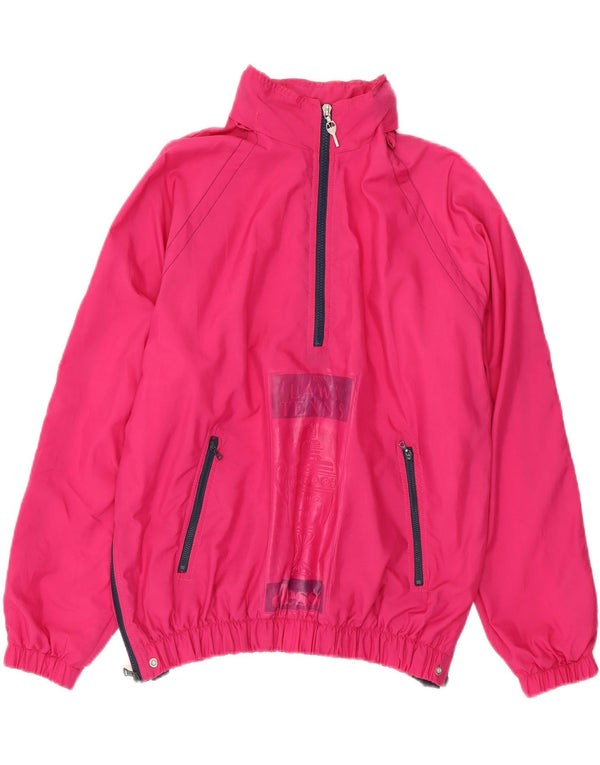 Ellesse Mens Hooded Pullover Rain Jacket UK 38 Medium Pink
