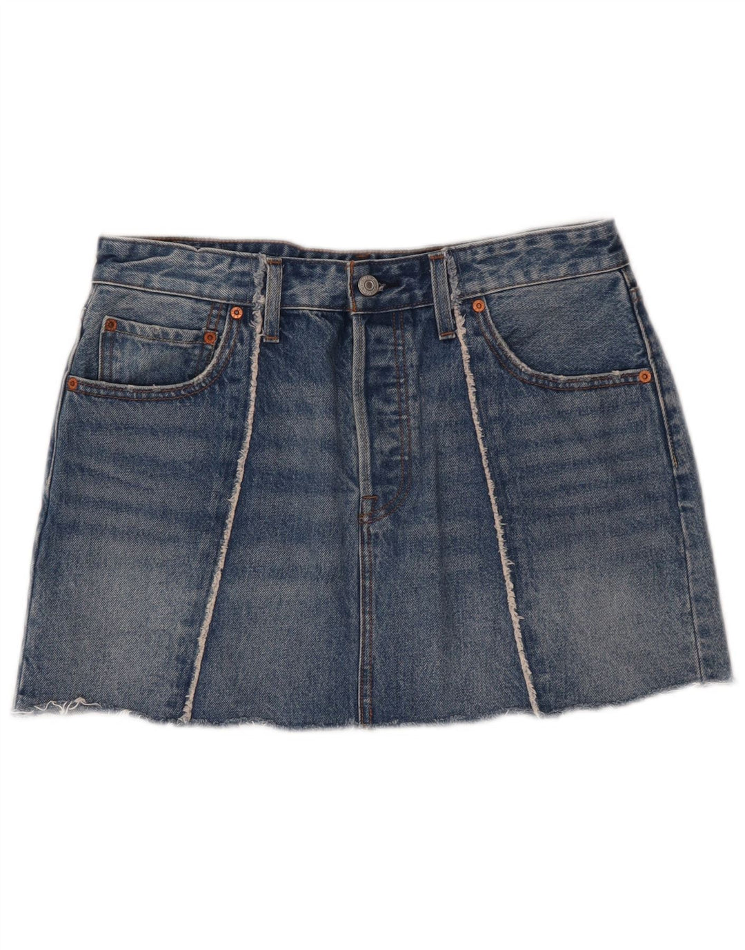 Levi's Womens Mini Denim Skirt W30 Medium Blue Cotton