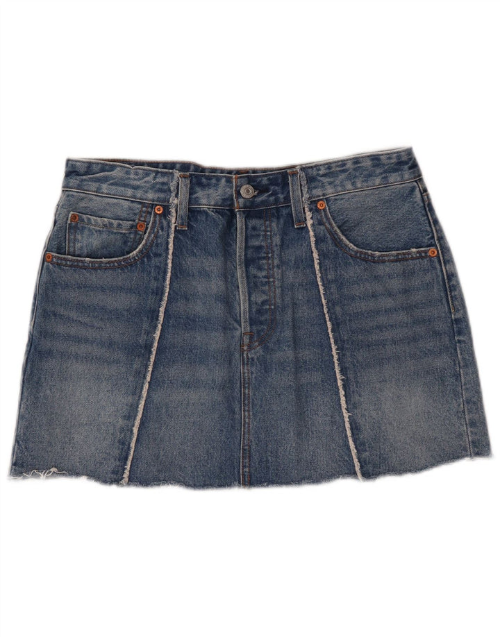 Levi's Womens Mini Denim Skirt W30 Medium Blue Cotton