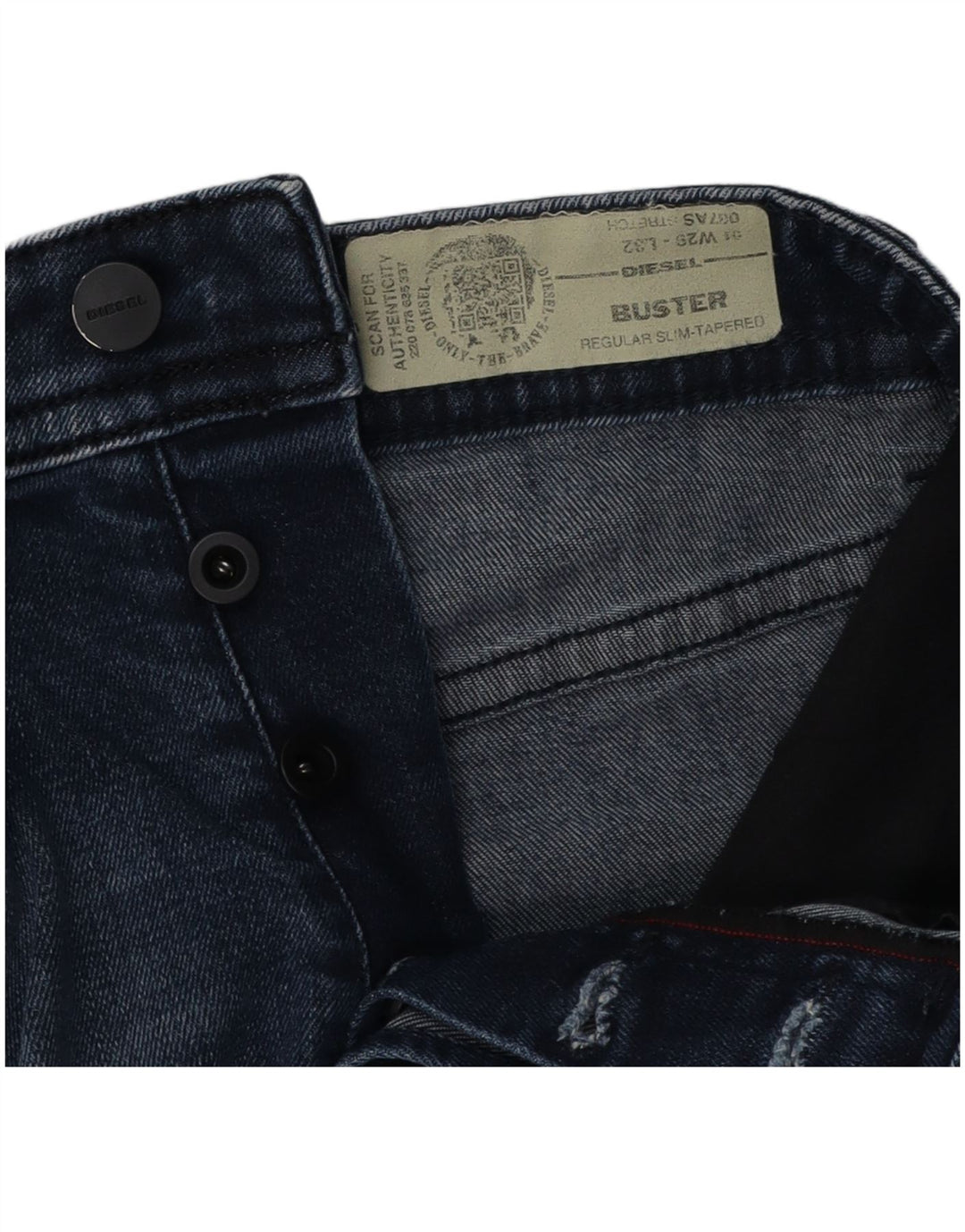 DIESEL Mens Buster Regular Slim Tapered Jeans W29 L32 Blue