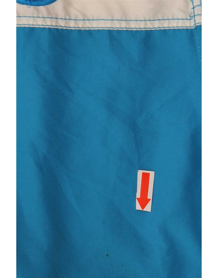 Superdry Mens Graphic Swimming Shorts Medium Blue Colourblock Polyester