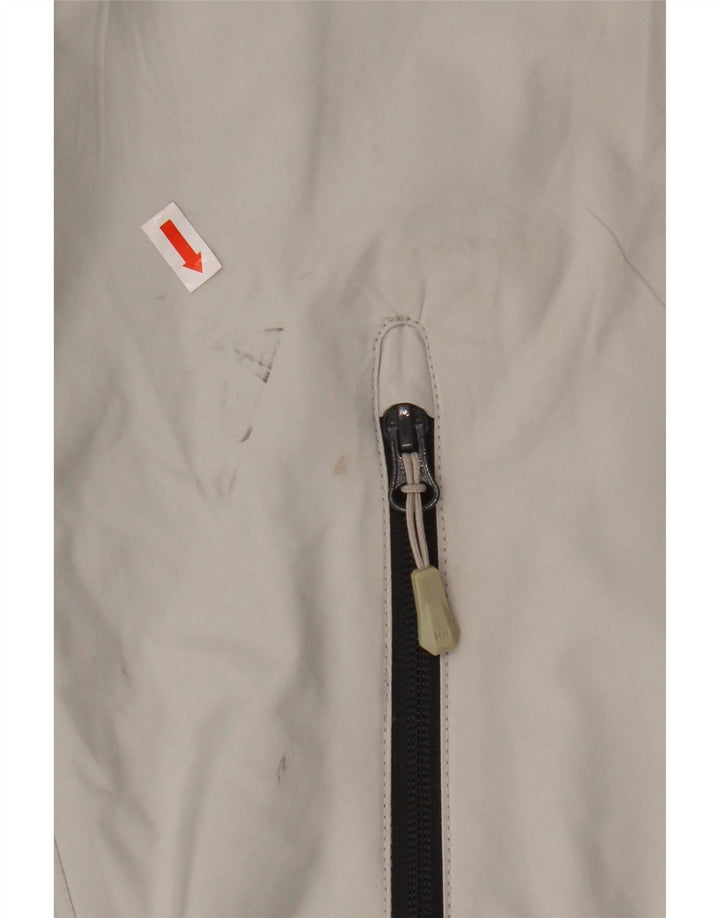 HELLY HANSEN Mens Graphic Windbreaker Jacket UK 38 Medium Grey