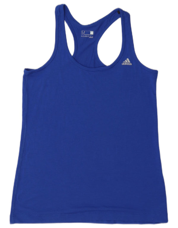 Adidas Womens Climalite Vest Top UK 12/14 Medium Blue