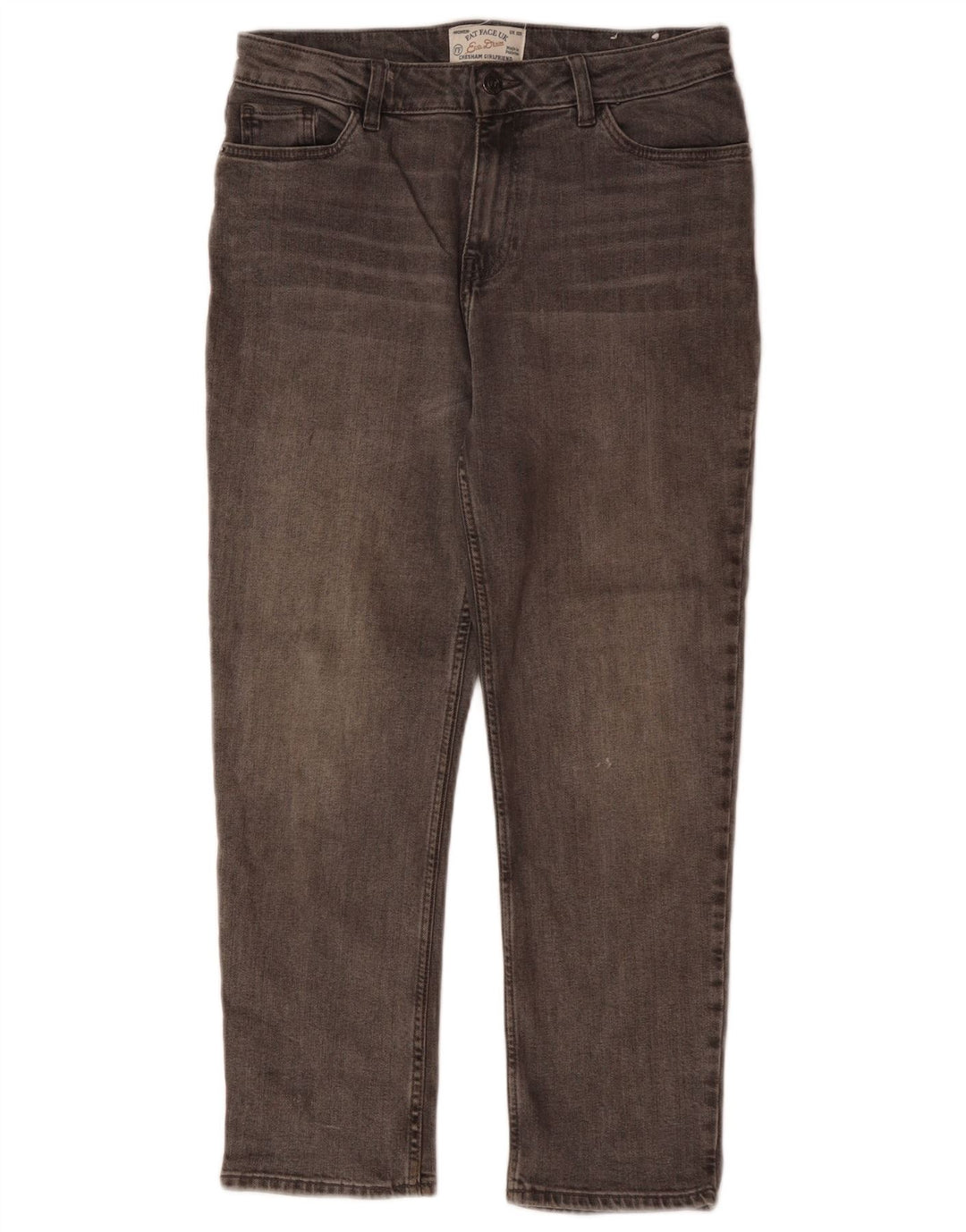 FAT FACE Womens Chesham Girlfriend Cropped Jeans UK 10 Small W30 L24 Grey