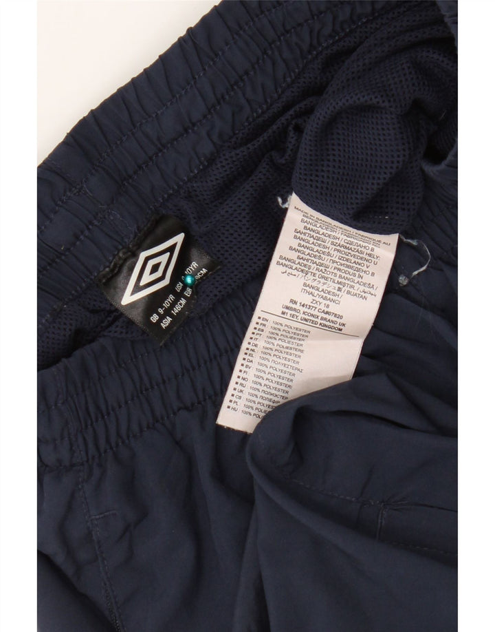 Umbro Boys Tracksuit Trousers Joggers 9-10 Years Navy Blue Polyester