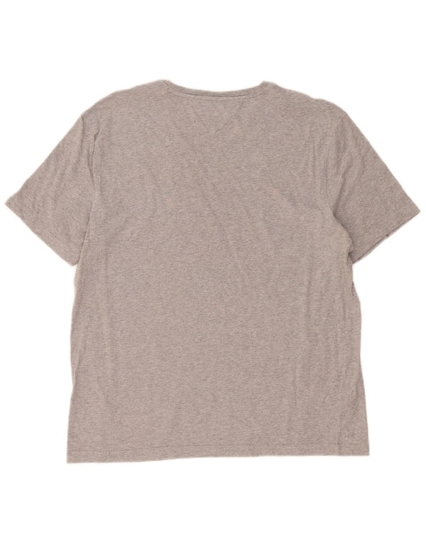 Tommy Hilfiger Mens T-Shirt Top XL Grey Cotton