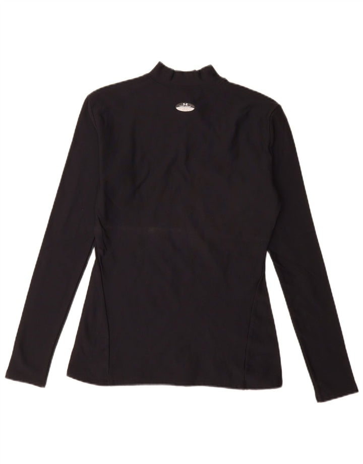 UNDER ARMOUR Girls Top Long Sleeve 13-14 Years Black