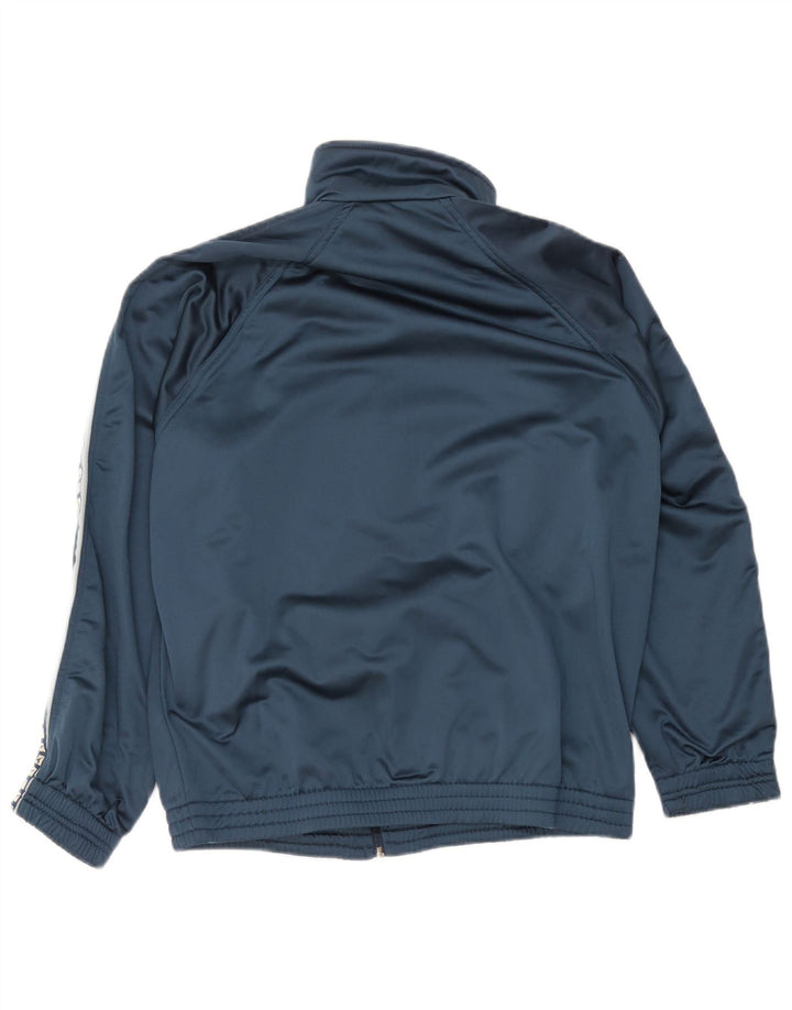 Diadora Mens Graphic Tracksuit Top Jacket UK 38 Medium Blue Polyester