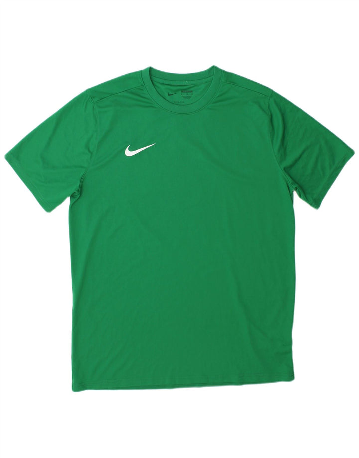 Nike Mens Dri Fit T-Shirt Top XL Green Polyester