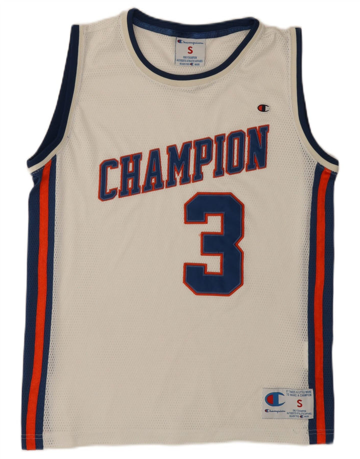 Champion Mens Graphic Vest Top Small White Colourblock Polyester