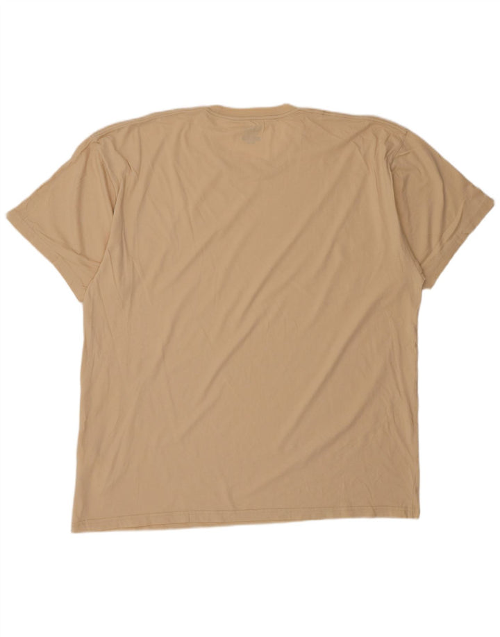 VANS Mens Classic Fit T-Shirt Top 2XL Beige Cotton