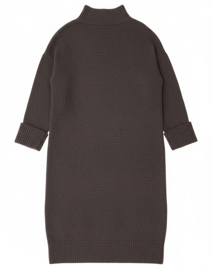 MINT VELVET Womens Long Sleeve Oversized Jumper Dress UK 14 Medium Grey