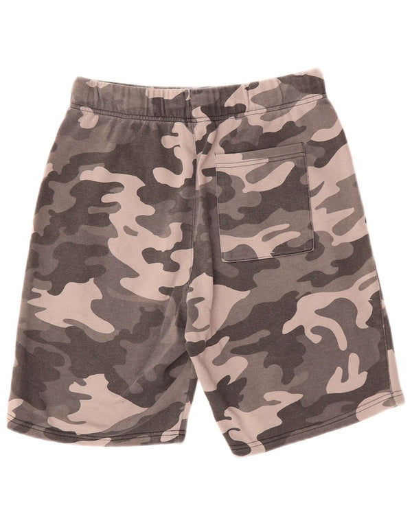 DKNY Mens Sport Shorts Small Grey Camouflage