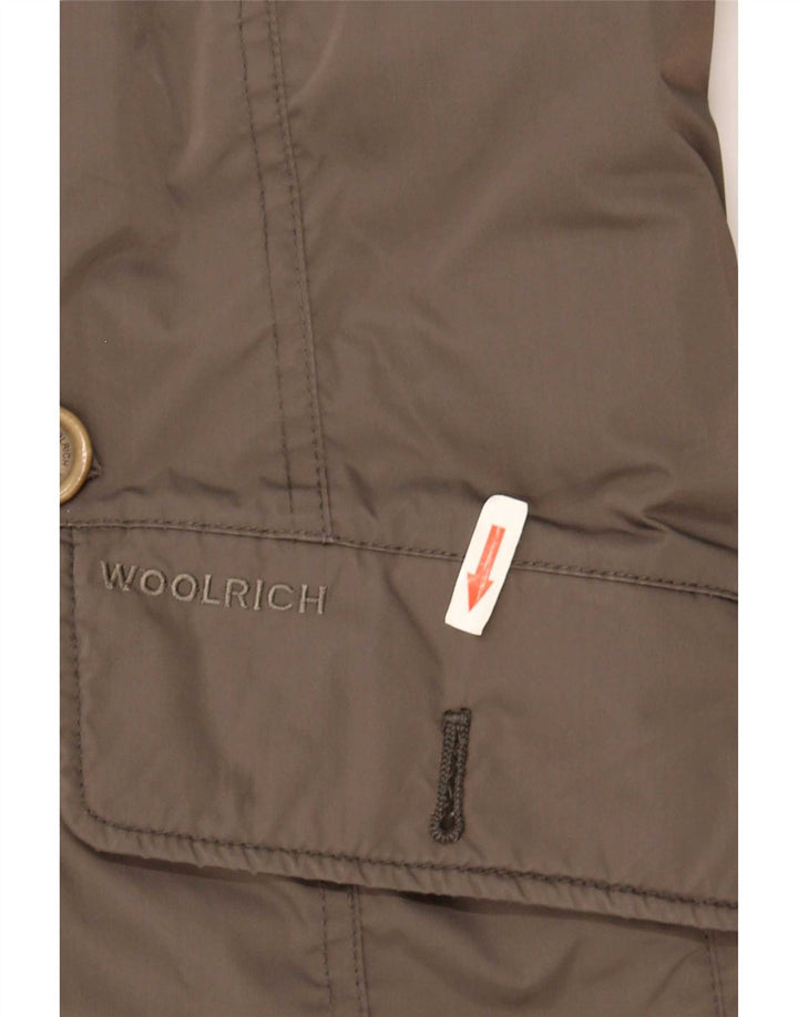 Woolrich Womens Overcoat UK 16 Large Khaki