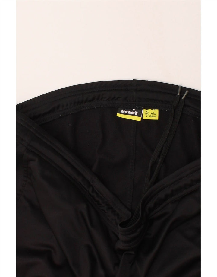 DIADORA Mens Tracksuit Trousers Joggers Large  Black Polyester Vintage Diadora and Second-Hand Diadora from Messina Hembry 