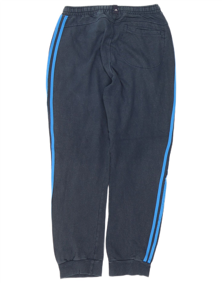 ADIDAS Mens Tracksuit Trousers Joggers UK 40/42 Medium  Navy Blue Cotton
