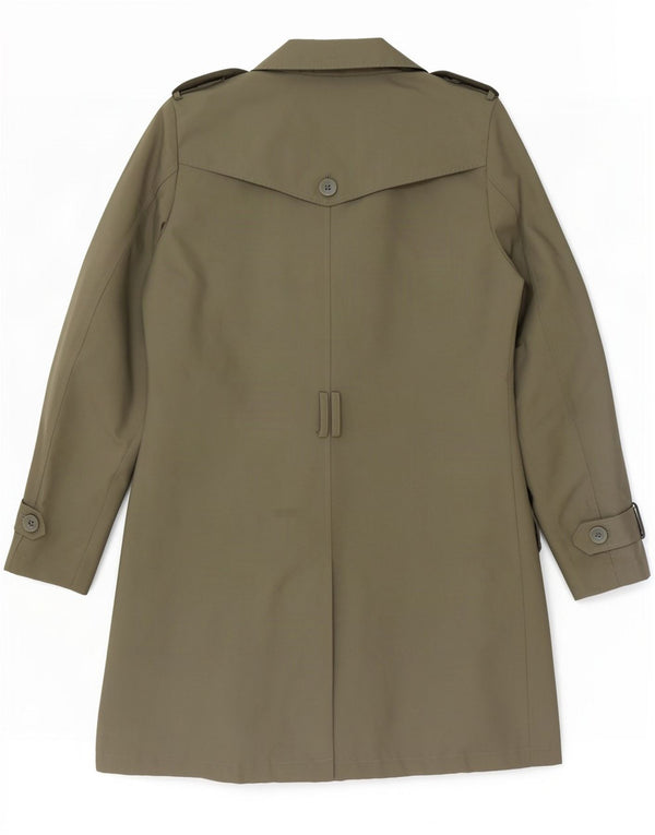 Marks & Spencer Womens Trench Coat UK 12 Medium Khaki Polyester