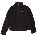 L.L.BEAN Womens Fleece Jacket UK 16 Large Black Polyester