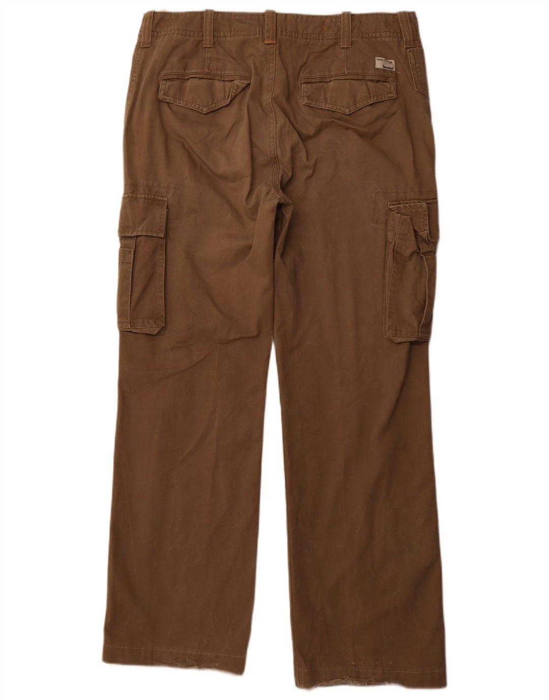 TIMBERLAND Mens Straight Cargo Trousers W34 L32 Beige Cotton