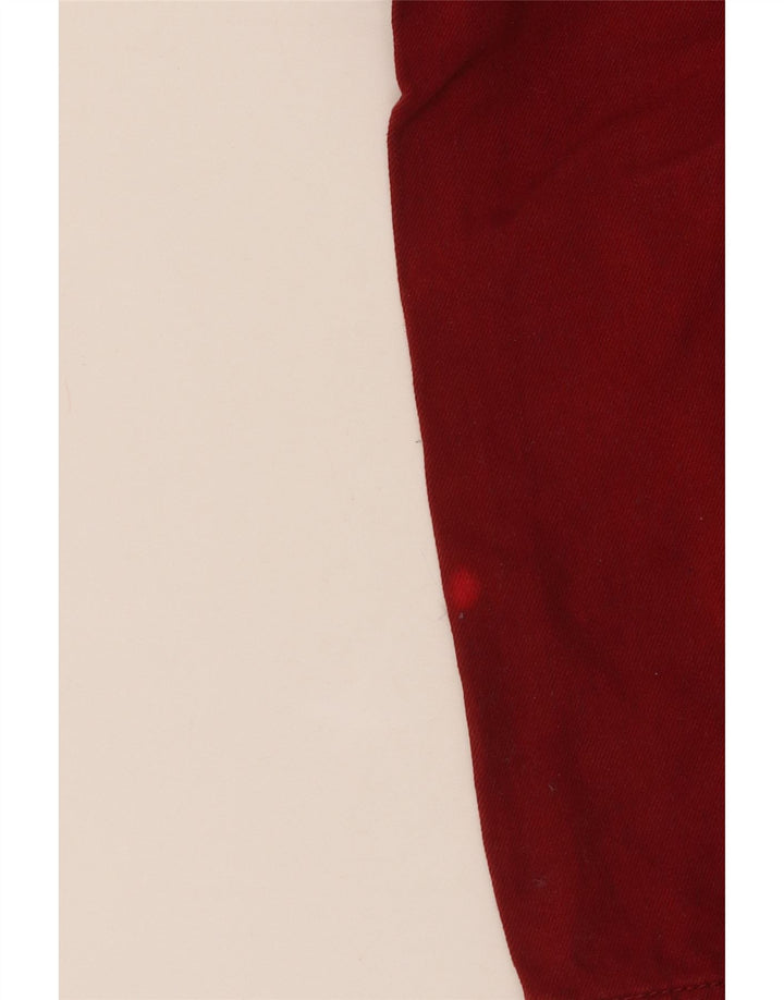 TOMMY HILFIGER Boys Straight Jeans 6-7 Years W22 L22 Burgundy Cotton